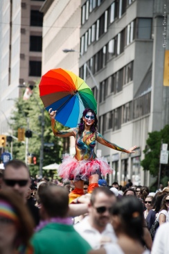 Hala on stilts Pride 2012 Toronto
