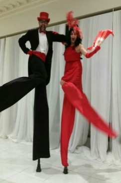Hala on Stilts Gala Tuxedo Red vaughn Toronto Oct 2016